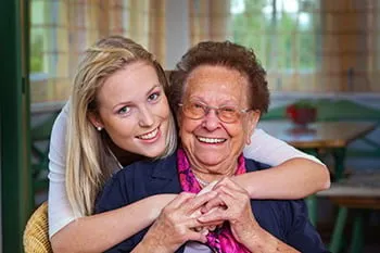 A girl and her grandma